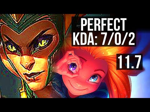 CASSIOPEIA vs ZOE (MID) | 7/0/2, Godlike, 300+ games | NA Diamond | v11.7