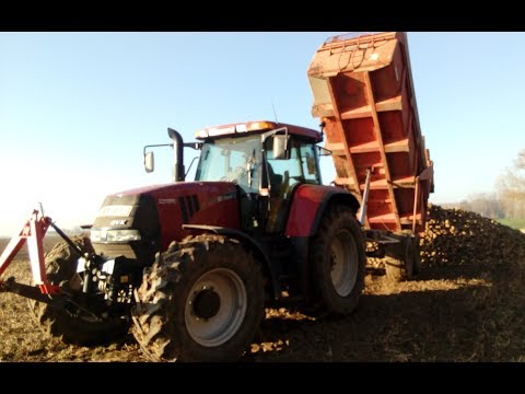 Case IH CVX 1145 et Brimont BB14B au débardage de betteraves 2018
