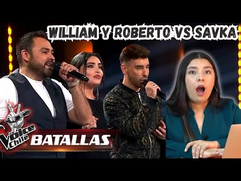 William y Roberto vs. Savka Gómez - Vivo por ella | Batallas THE VOICE CHILE  2023 | VIDEO REACCION