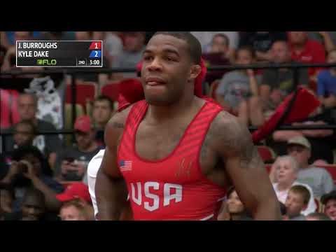 2015 WTT 74kg Finals: Kyle Dake vs Jordan Burroughs - Match 1