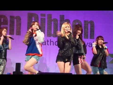 Hot Issue-4Minute(포미닛) Live @ Green Ribbon Marathon Festival
