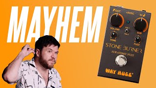 Video thumbnail for Bye bye subtlety. The Way Huge Stone Burner fuzz! by Sasha Ivantic