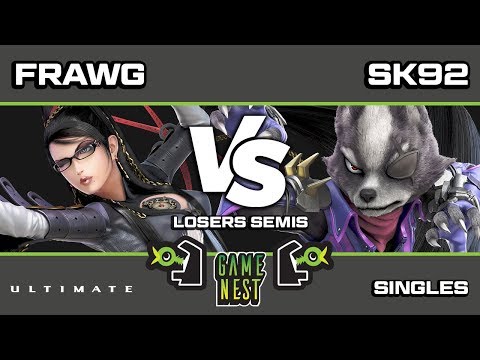 Game Nest Smash It Up: WLPC | Frawg (Bayonetta/Palutena) vs SK92 (Wolf/Fox/DK) - Losers Semis