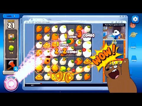 We Bare Bears Match3 Repairs & Gameplay Walkthrough level 38 - 40