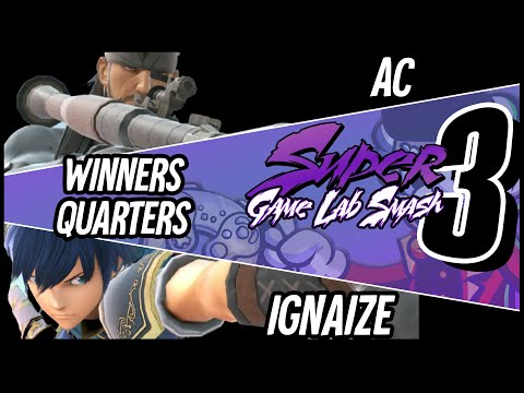 SUPER-GameLab-Smash #3 WQF. AC (Snake) Vs Ignaize (Marth)
