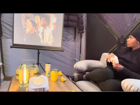 Part2: Cold-Day Cozy Glamping: Tent Life Comforts | Warm Food: AMZChef Range Hood