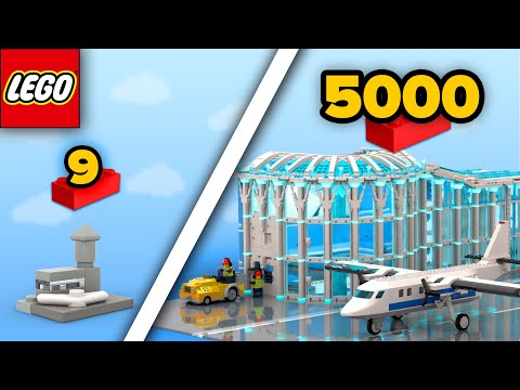 LEGO Airports From 9 to 5,000 Parts | Comparison