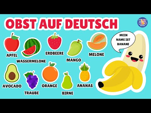 Obst auf Deutsch 🍎🍌 | Früchte Namen lernen für Kinder & Kleinkinder