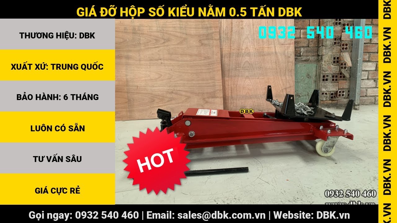 Video Giá đỡ hộp số kiểu nằm 0.5 tấn DBK - Giá đỡ hộp số kiểu nằm 0.5 tấn DBK