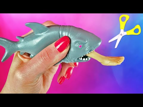 Cutting Open Stress Toys Antistress Slime Balls Satisfying Video