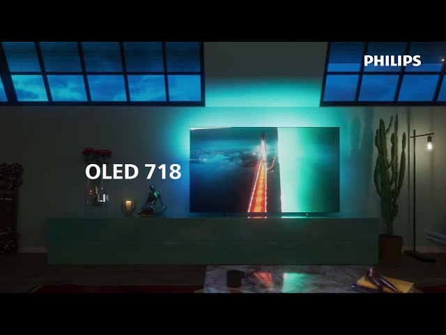 Philips OLED 48OLED718 Téléviseur 4K Ambilight video