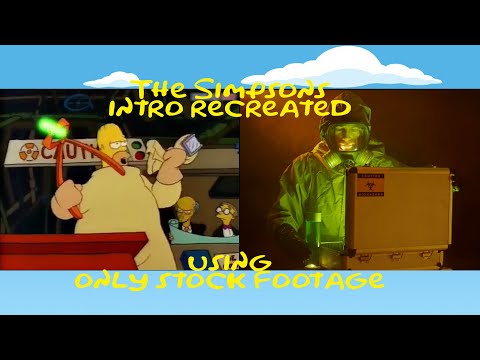 Someone Did A Scene-For-Scene Recreation Of 'The Simpsons' Intro Entirely Using Stock Footage
