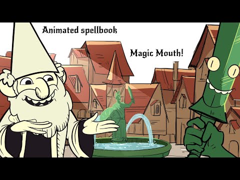 (Animated Spellbook) Magic mouth is actually good!? - 5E d&d
