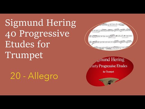 Sigmund Hering 40 Progressive Etudes for Trumpet - 20 Allegro
