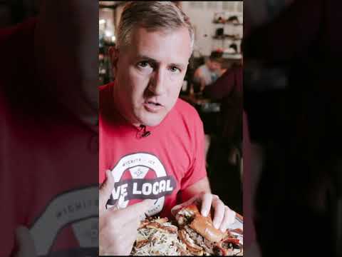 Blue Cheese Bacon Burger at Dempsey's Burger Pub...