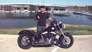2013 Harley Davidson FLS Softail Slim Vance and Hines Short Shots