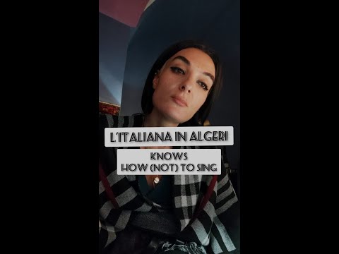 "CRUDA SORTE "? Maybe, but an Italiana in Algeri knows how (NOT) to sing. (Italian diction tutorial)