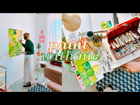 paint with me 𓆏 find your art style, my art process, evolving your work