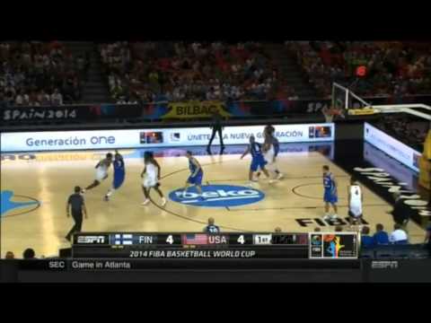 USA vs Finland Fiba 2014 James Harden Highlights August 30, 2014