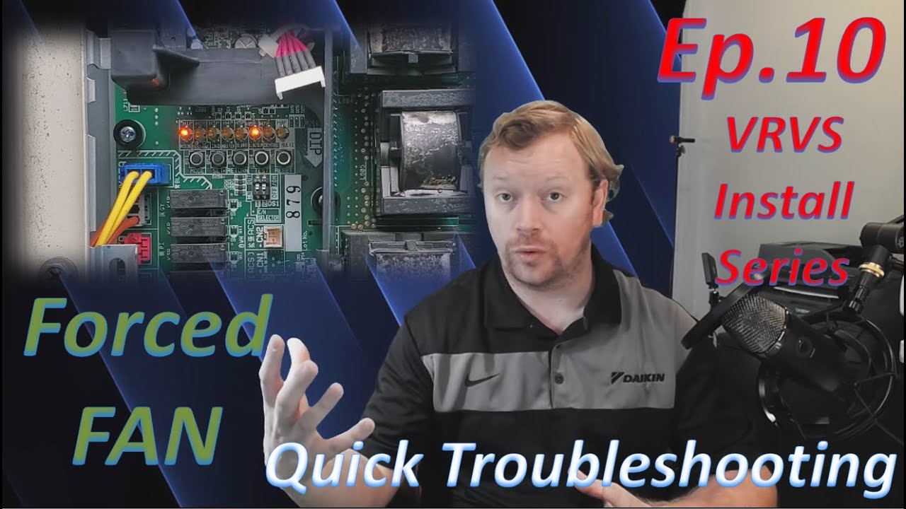 Forced Fan ON & Resetting Addresses on Daikin VRVS (Quick Troubleshooting) | VRVS Startup 11-19-2021