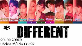 SF9 - Different (달라) COLOR CODED HAN/ROM/ENG LYRICS