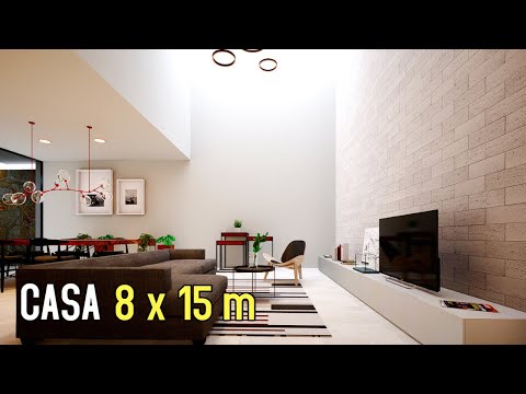 🏠Majestuosa CASA con DOBLE ALTURA // 8X15 Recorrido COMPLETO