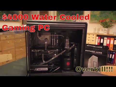 $4000 Water Cooled Gaming PC build! (Part 2)