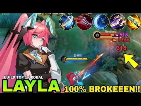 NEW META LAYLA FULL CRITICAL BUILD IS SO BROKEN!! (CRIT HACK) | LAYLA BEST BUILD 2025!