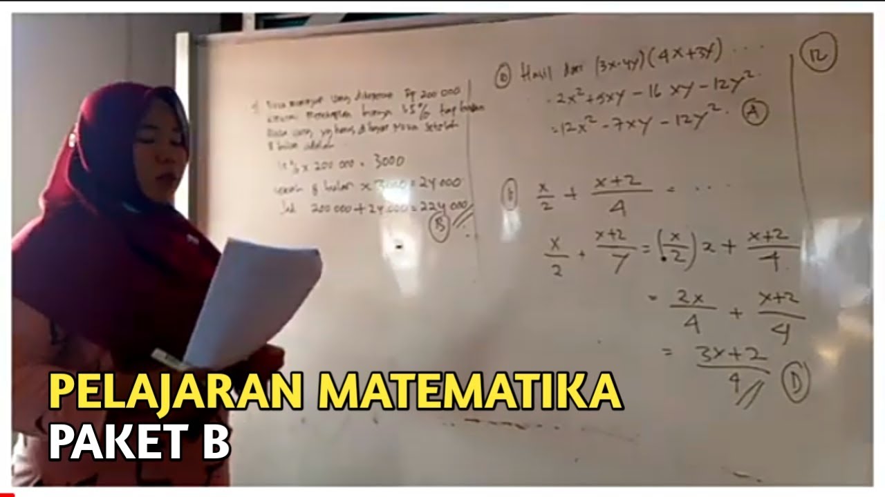 PELAJARAN MATEMATIKA | PAKET B
