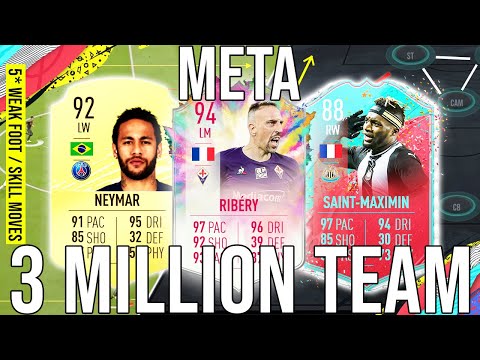 BEST META 3 Million Coin Team To Get Elite TOTS (5* WEAK FOOT & 5* SKILL MOVES ATTACK!) - FIFA 20