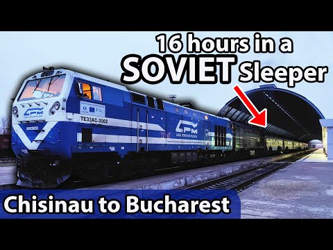 The last SOVIET overnight train in Europe (Scary border crossing) Moldova to Romania by rail