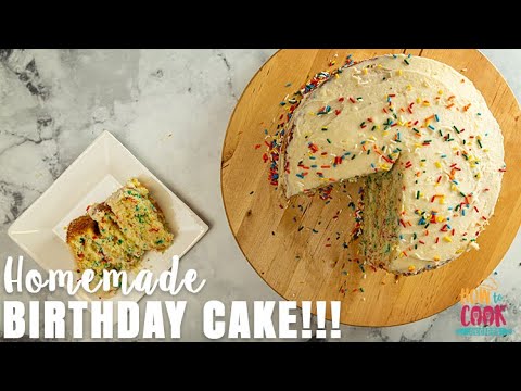 Homemade Easy Birthday Cake Recipe (Step-by-Step) | HowToCook.Recipes