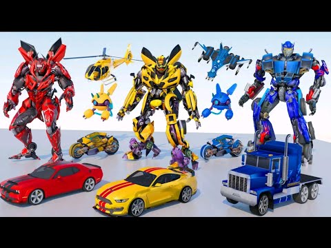 Optimus Prime Robot Droid Game Mobile - Flying Jet Robot Car Transformation Game