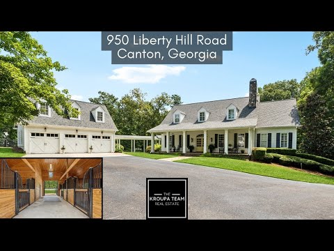 Discover Luxury and Privacy at 950 Liberty Hill Road, Canton, GA – A Stunning Equestrian Estate!