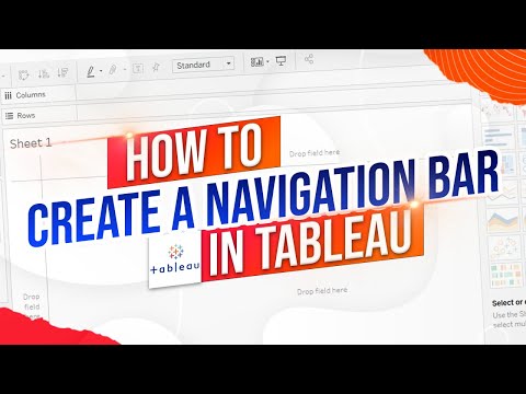 How To Create A Navigation Bar Menu In Tableau Using Buttons Containers