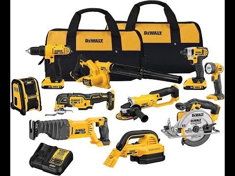 DEWALT 20V Max Cordless Drill Combo Kit, 10-Tool (DCK1020D2)