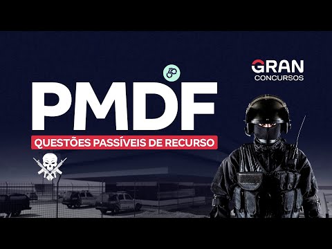 Concurso PM DF Soldado - Confira as Questões Passíveis de Recurso