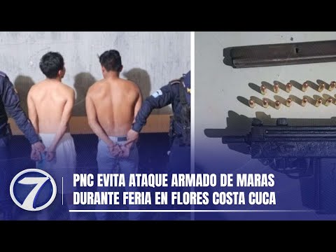 PNC evita ataque armado de maras durante feria en Flores Costa Cuca