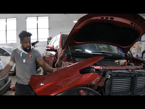 2018 Chevy traverse how to take the fender and headlight off