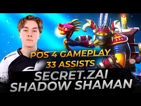 Secret.zai Shadow Shaman Pos 4 | Full Gameplay Dota 2 Replay