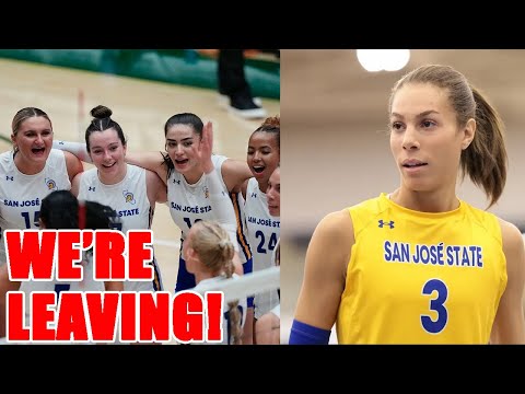 7 SJSU Volleyball players TRANSFER after being FORCED to play with TRANSGENDER Blaire Fleming!