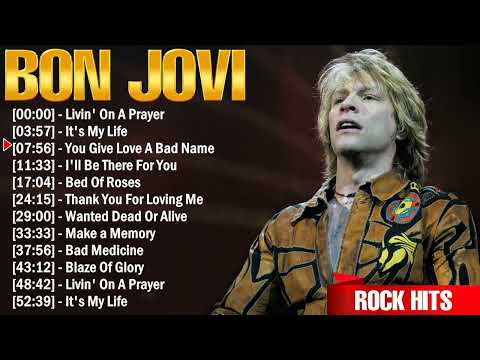 Bon Jovi Greatest Hits Ever ~ The Very Best Of Rock Songs Playlist Of All Time