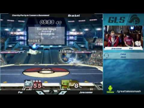 Charity Party in Tanner's Basement - Poi (Ivysaur) vs. Jawsome (Squirtle/Ganondorf)