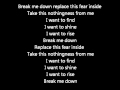 Break Me Down - Red Lyrics (End of Silence)