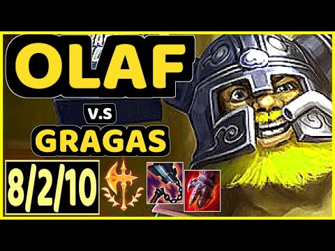 MALRANG (OLAF) vs GRAGAS - 8/2/10 KDA JUNGLE CHALLENGER GAMEPLAY - KR