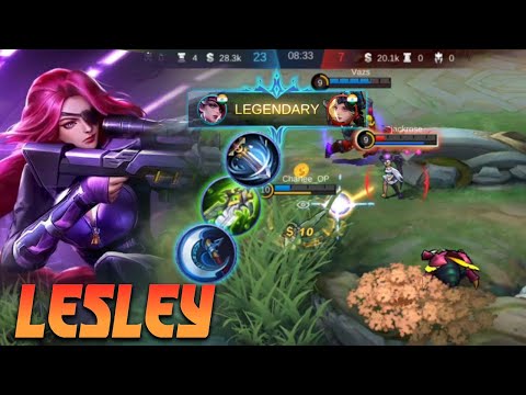 INSANE HEADSHOT DAMAGE 13 KILL LESLEY | BEST BUILD 2021 | PERFECT GAMEPLAY | MLBB ✓