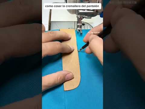 How to sew a zipper on dress pants. #shorts