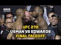 Kamaru Usman and Leon Edwards Share Intense Final Faceoff Ahead of UFC 278 -  MMA Fighting