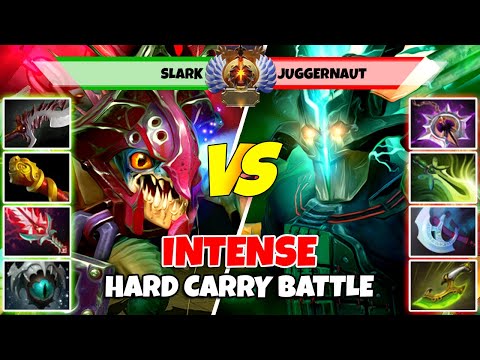 SLARK (Carry) vs JUGGERNAUT (Carry) - Epic Battle Of Immortal Rank Dota 2 Players - Z Dota 2