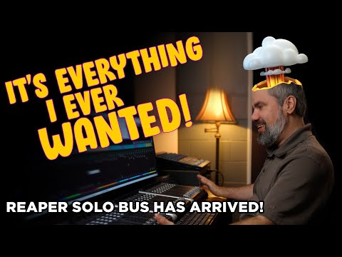 Reaper Solo Bus for Live Mixing is FINALLY HERE!